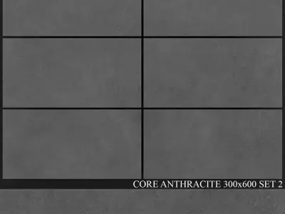 Yurtbay Seramik Core Anthracite 300x600 Set 2 3D model
