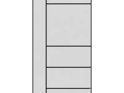 Berkly Style Door Panel Free 3D model