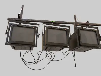 Security Monitors 3D model