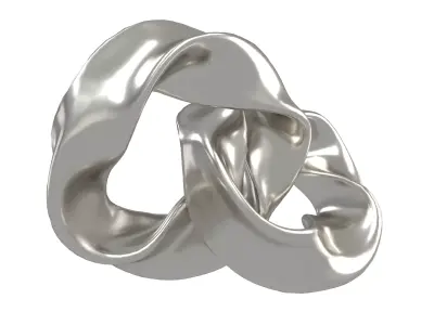 Abstract Ring Shape V2 002 Low-poly 3D model