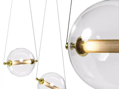 Otto Sphere Mini Pendant By Hubbardton Forge 3D model
