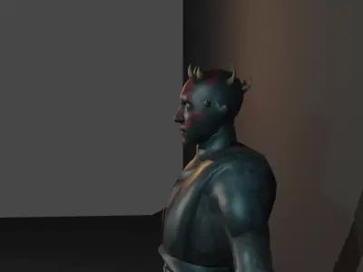 Darth Maul Clone Wars Low-poly 3D model