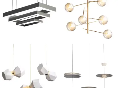 Turenne pendant light 3D model