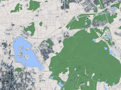 Nanjing City China 3D model