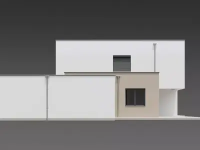 Modern Duplex Residence 3D model