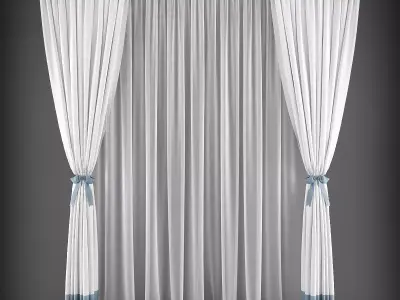 Curtain 3D model 101 3D model