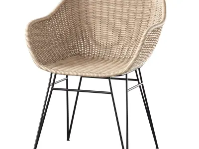 Chart Rattan Chair 3D model