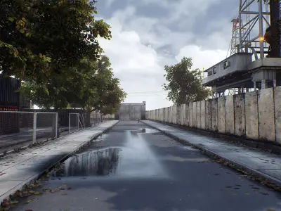 Industrial Area Hangar 3D model