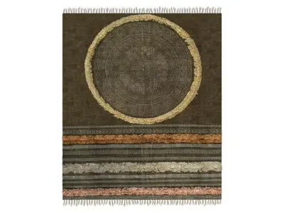 Flatweave Tianna Tribal Stripes Tassel Free 3D model