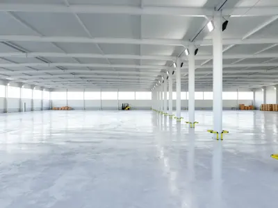 Warehouse Interior 5b Low-poly 3D model