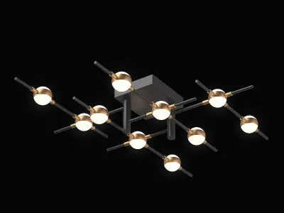 745147 Bergamo Lightstar Ceiling chandelier 3D model