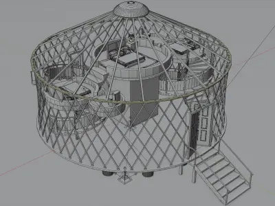Modern Yurt 3D model