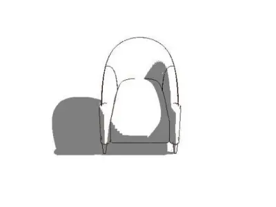 Armchair rvt 3D model