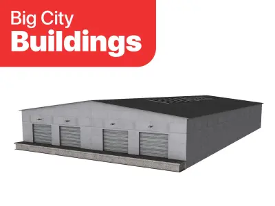 Big City Buildings - Warehouse 001 3D model