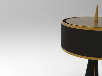 Needle Table Lamp Low-poly 3D model