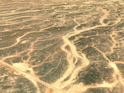 NEOM city topography Saudi Arabia - tile n30 e37 3D model