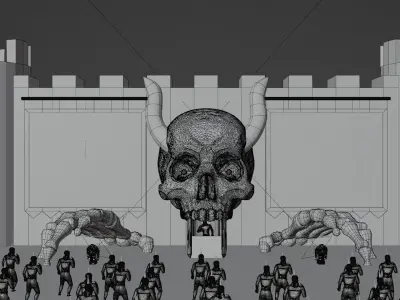 EDM Stage Design 3D model 3D model