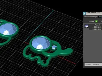 Earring 003 3D print model