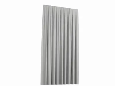 Curtain pleated wall sconce Low-poly 3D model