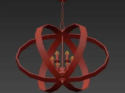 Huntsman Chandelier 3D model