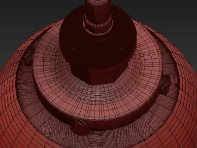 RH pendant lights loft 2 3D model