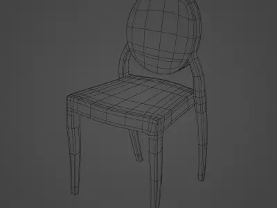Queen Rose Chair 3D model