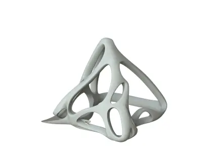 SciFi Cube Object No 61618 Low Poly Shape Low-poly 3D model