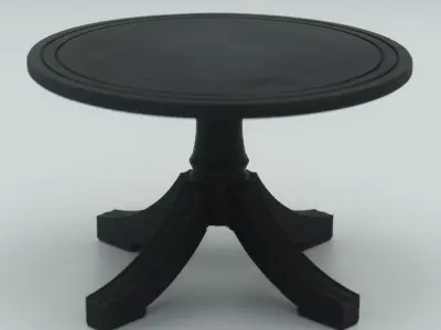 Oval shaped coffee table  3D print model