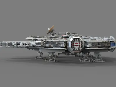 Lego spaceship 3D model