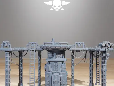 Scavenger Factory Terrain 3D print model