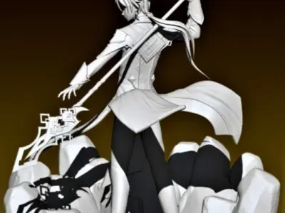 Zhongli Genshin 3D print model