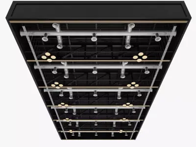 Ceiling Ventilation Pipes 22 3D model