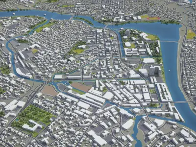 Lowell  Low-poly 3D model