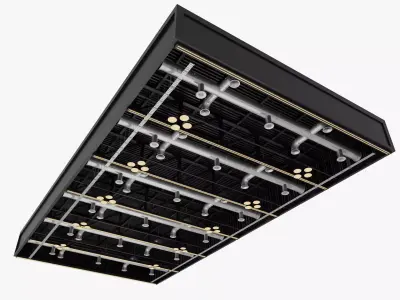 Ceiling Ventilation Pipes 22 3D model