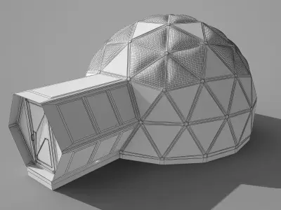 Geodome House 3D model