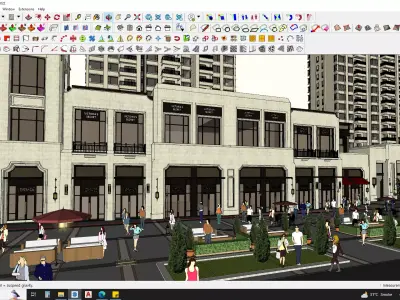 3D Hotel Building Model for Exquisite Getaways 3D model