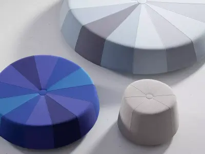 Windmill Poufs 3D model