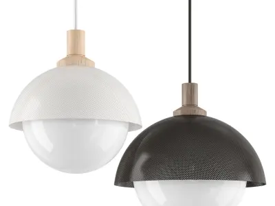 Dome Pendant Perforated - Hanging lamp 3D model
