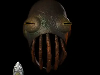 Orc Muzzle Helmet lord of the rings 3D DIGITAL DOWNLOAD 3D print model