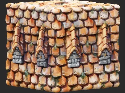 Stylized Roof Seamless Texture Texture