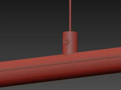 Light Rods LED Pendant 3D model