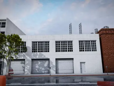 URBAN CITY BUILDING 7 Low-poly 3D model