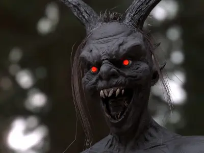 KRAMPUS  Low-poly 3D model