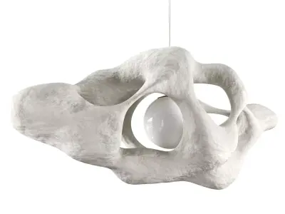 Horizontal Amobius illuminated sculpture Low-poly 3D model