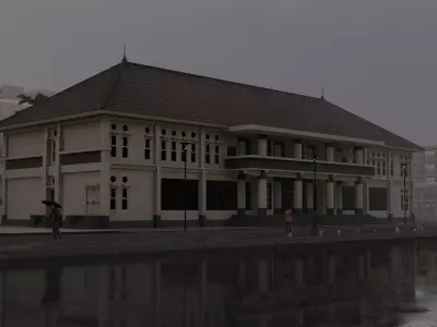 Museum building-Museum complex 3D model