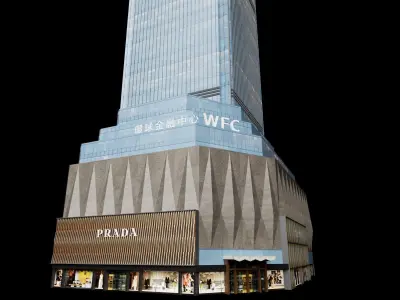 World Financial Center Chongqing China Low-poly 3D model