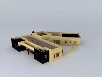 Pueblo style house Free 3D model