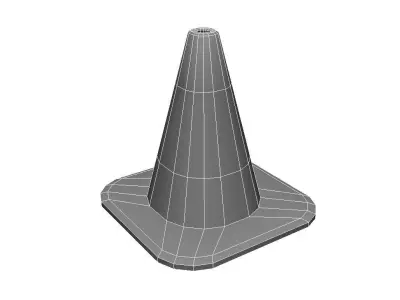 Road Cone Low-poly 3D model buy