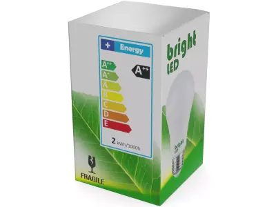 Light bulbs Energy-Saving Light Bulb Low-poly 3D model