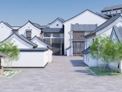 Chinese architecture 3D model